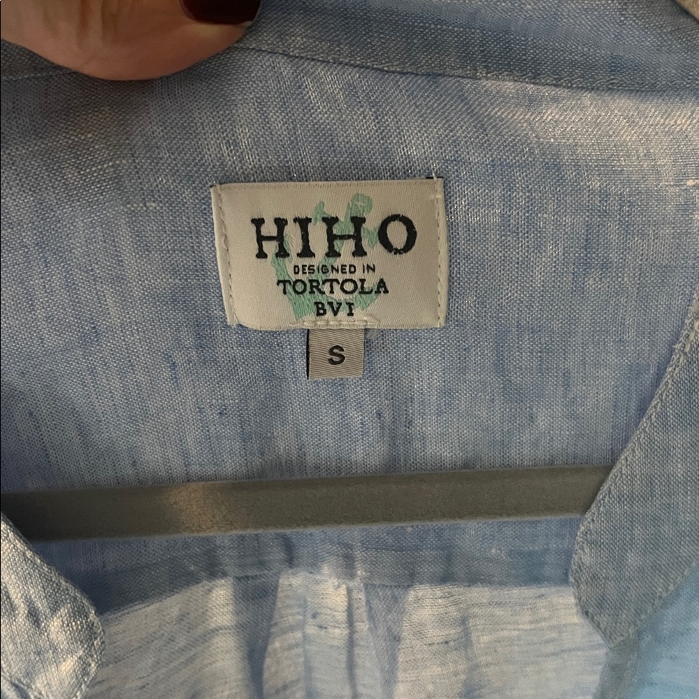 Chambray Blue Tunic Dress by HiHo - Picture 3 of 3